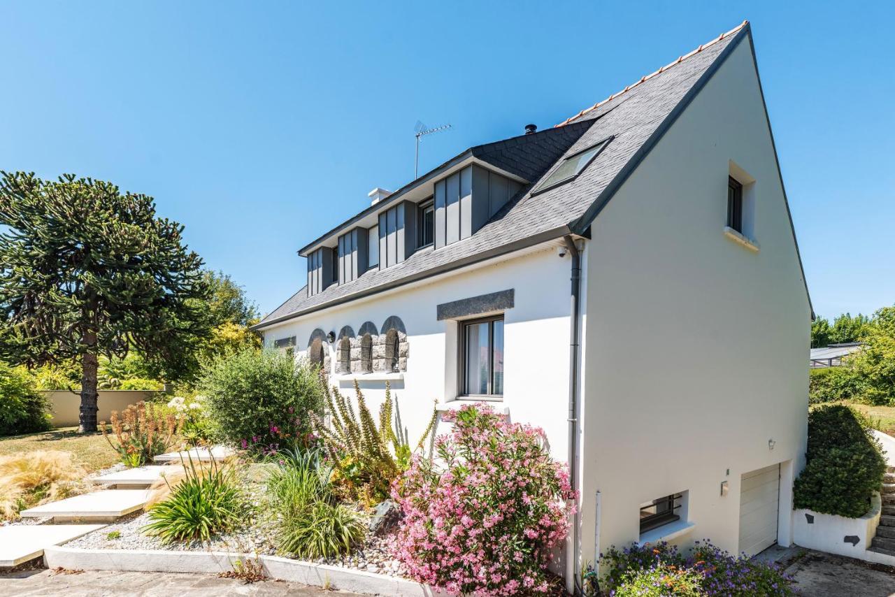 Les Peupliers - Maison De Vacances Avec Jardin Bénodet Exteriör bild